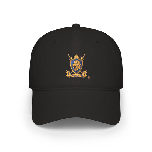Lion Crest Cap — "For The King" Low Profile Baseball Hat