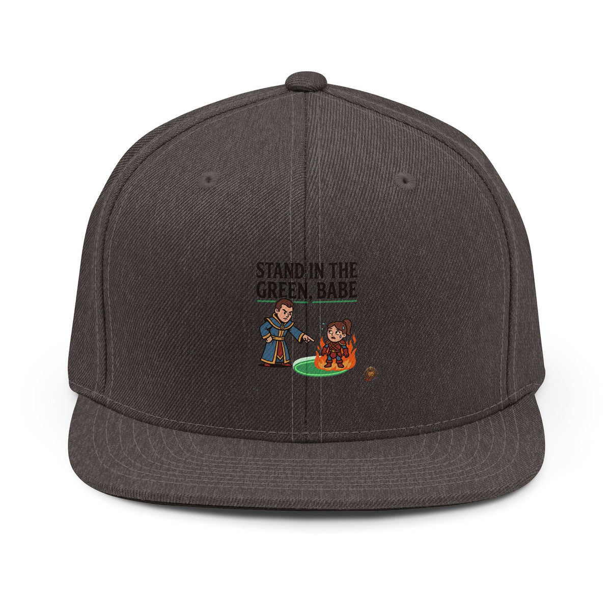 Snapback Hat — “Stand in the Green, Babe” Golf Humor Cap