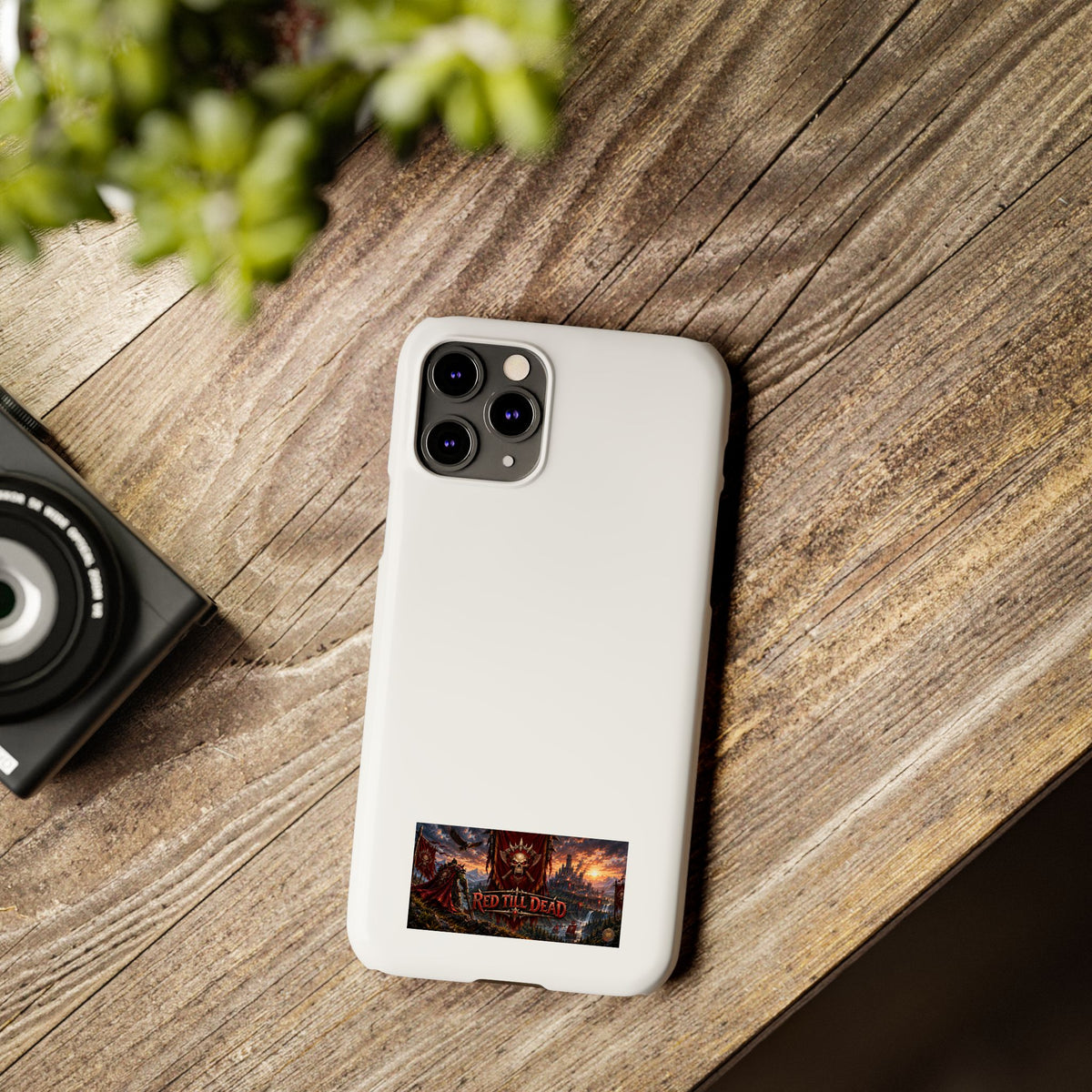 Slim Phone Case — Red Dead Scenic Logo Design