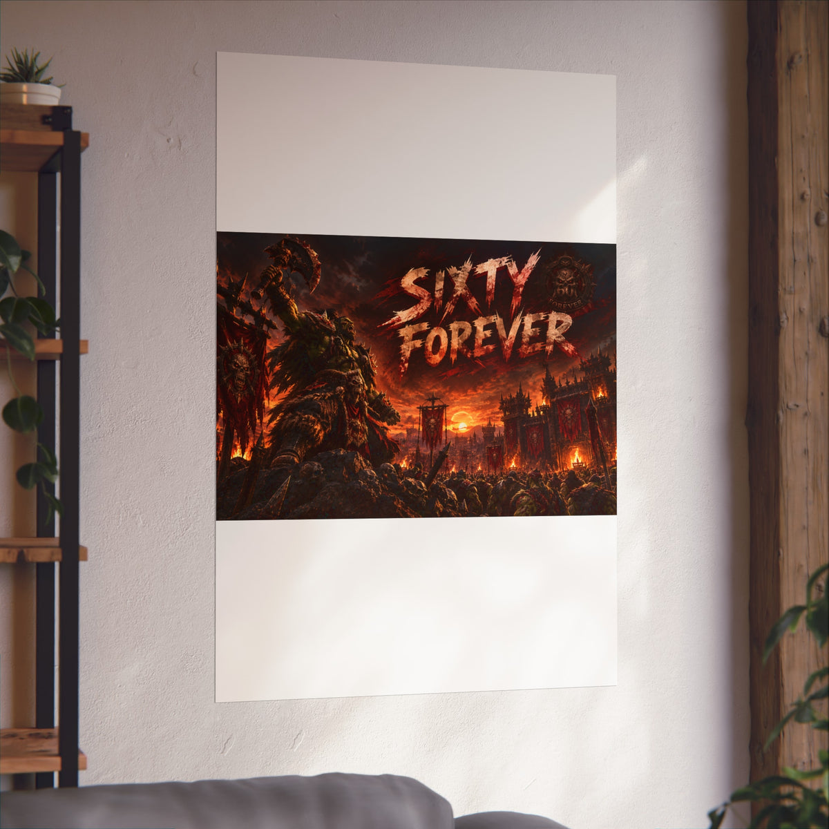 Sixty Forever War-Art Poster — Dark Fantasy Fine Art Print