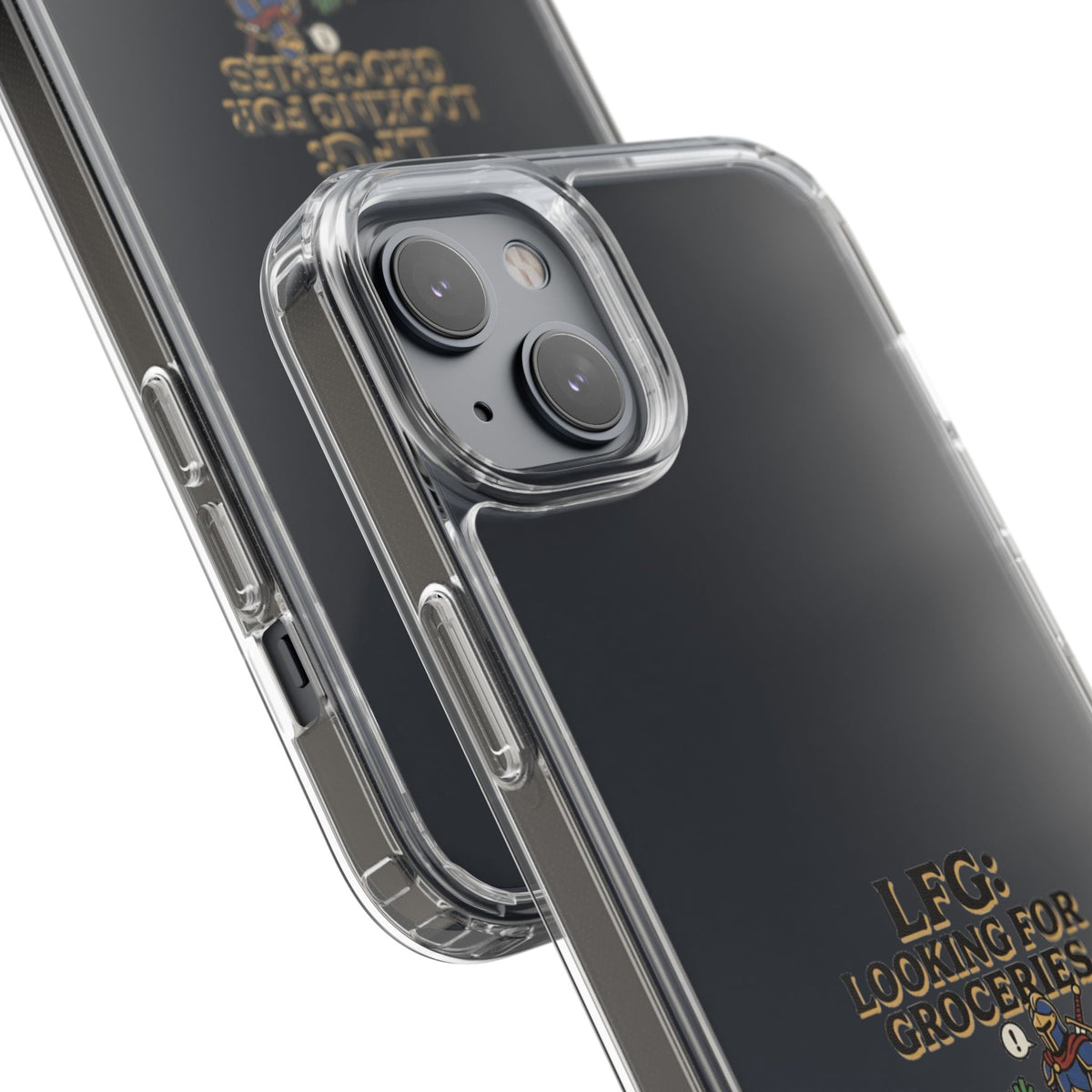 Clear Phone Case — “LFG: Looking For Groceries” Grocery Shopper Design