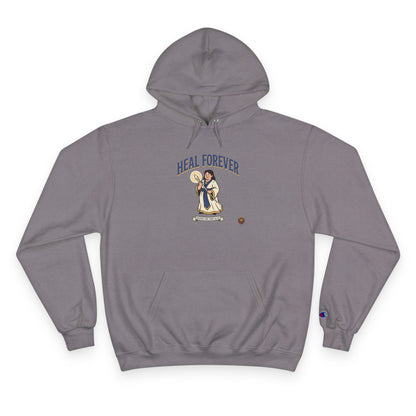 Heal Forever Hoodie - Vintage Angel Graphic Champion Hoodie