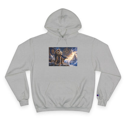 Viking Warrior Winter Hoodie – Norse Longship Battle Graphic