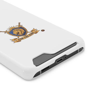 Lion Crest Phone Card Case — 'For The King' Slim Wallet Phone Case