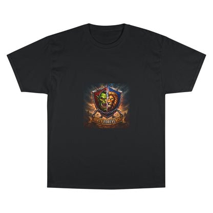 Champion T-Shirt - "Victory Forever" Fantasy Shield Gamer Tee