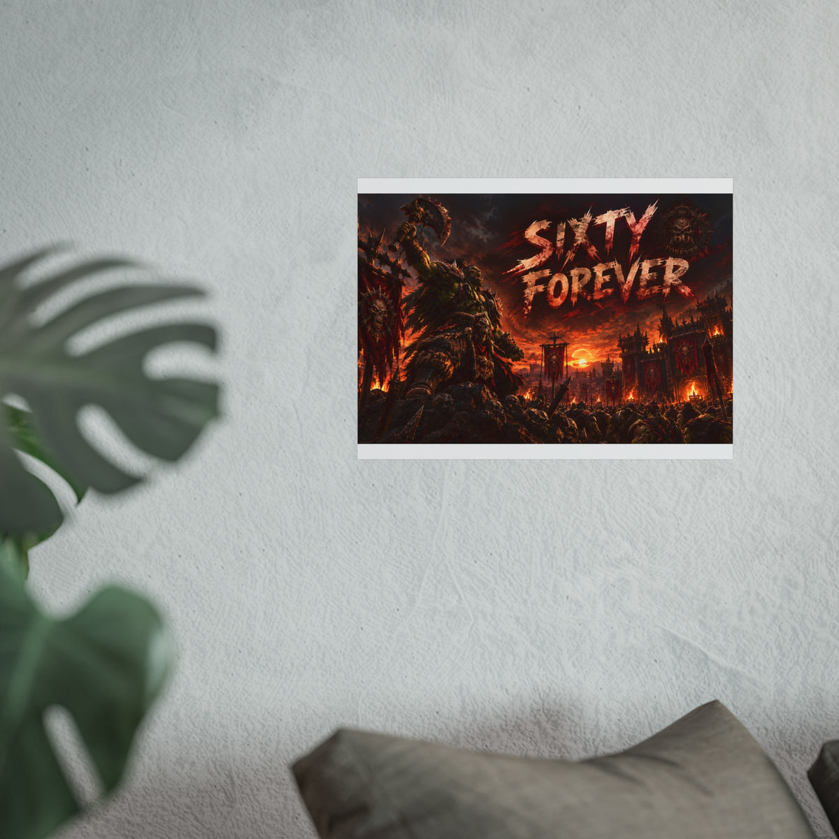 Sixty Forever War-Art Poster — Dark Fantasy Fine Art Print