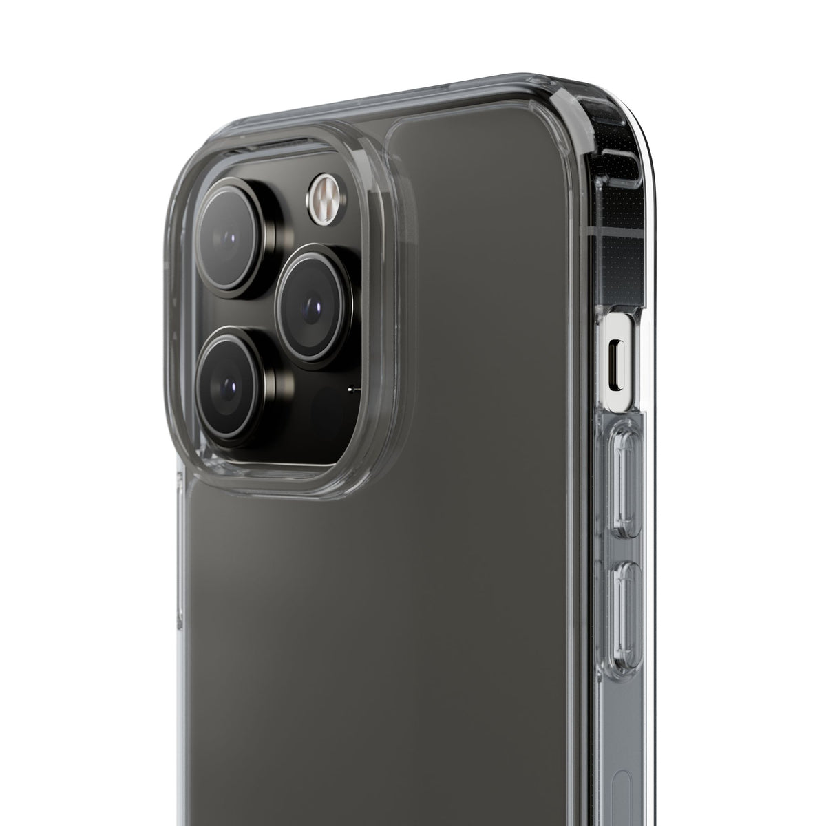 Clear Phone Case — "Need Before Greed" Treasure Chest Design