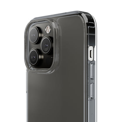 Clear Phone Case — "Need Before Greed" Treasure Chest Design