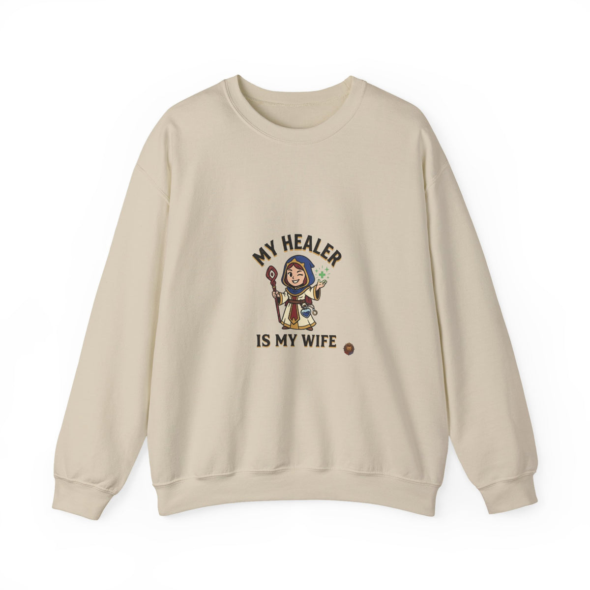 My Healer Is My Wife Sweatshirt — Cute RPG Medic Wife Crewneck