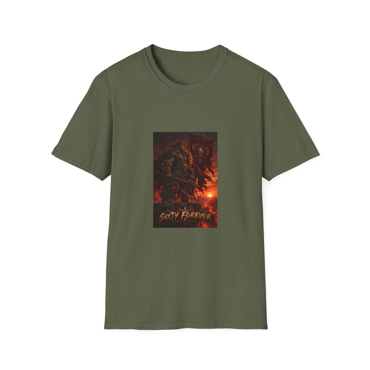 T-Shirt — Fiery Demon Night Graphic Tee