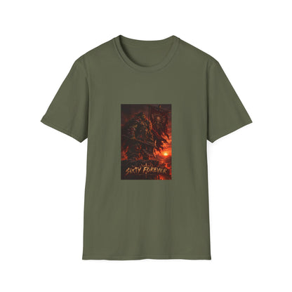 T-Shirt — Fiery Demon Night Graphic Tee