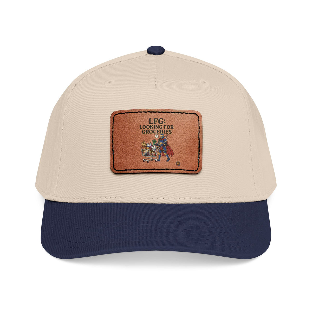 Leather Patch Baseball Cap — 'Need More Greens' Garden Hat