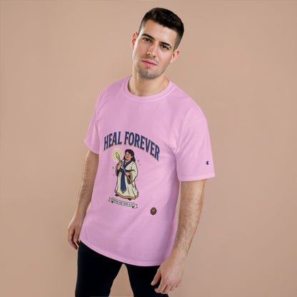 Heal Forever T-Shirt — Retro Saint Healing Graphic Tee