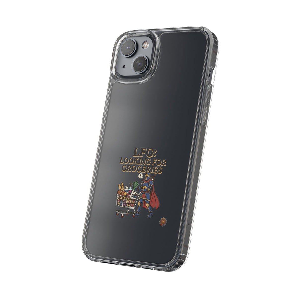 Clear Phone Case — “LFG: Looking For Groceries” Grocery Shopper Design
