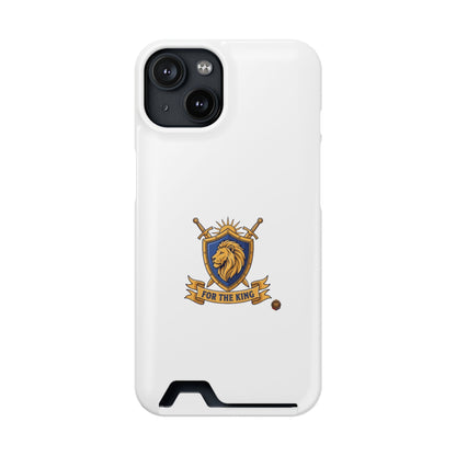 Lion Crest Phone Card Case — 'For The King' Slim Wallet Phone Case