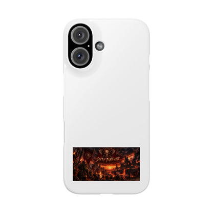 Slim Phone Case — Dark Fantasy Cityscape "Soft Panic" Design