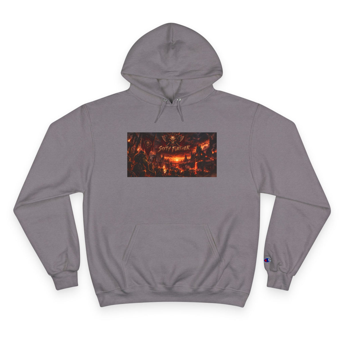 Champion Hoodie — Dark Carnival Graphic Pullover