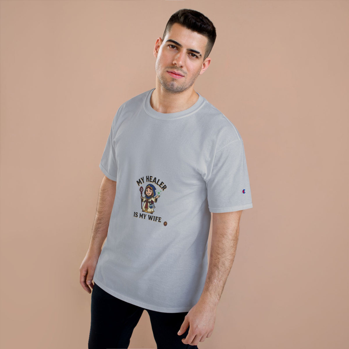 My Healer Is My Wife T-Shirt — Cute Gamer/Healer Wife Tee