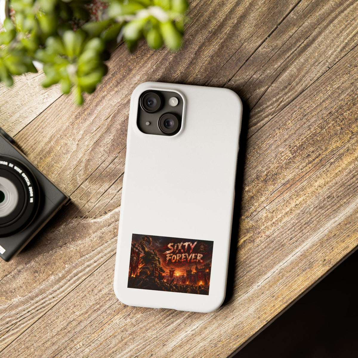 Slim Phone Case — "Sixty Forever" Apocalyptic Artwork