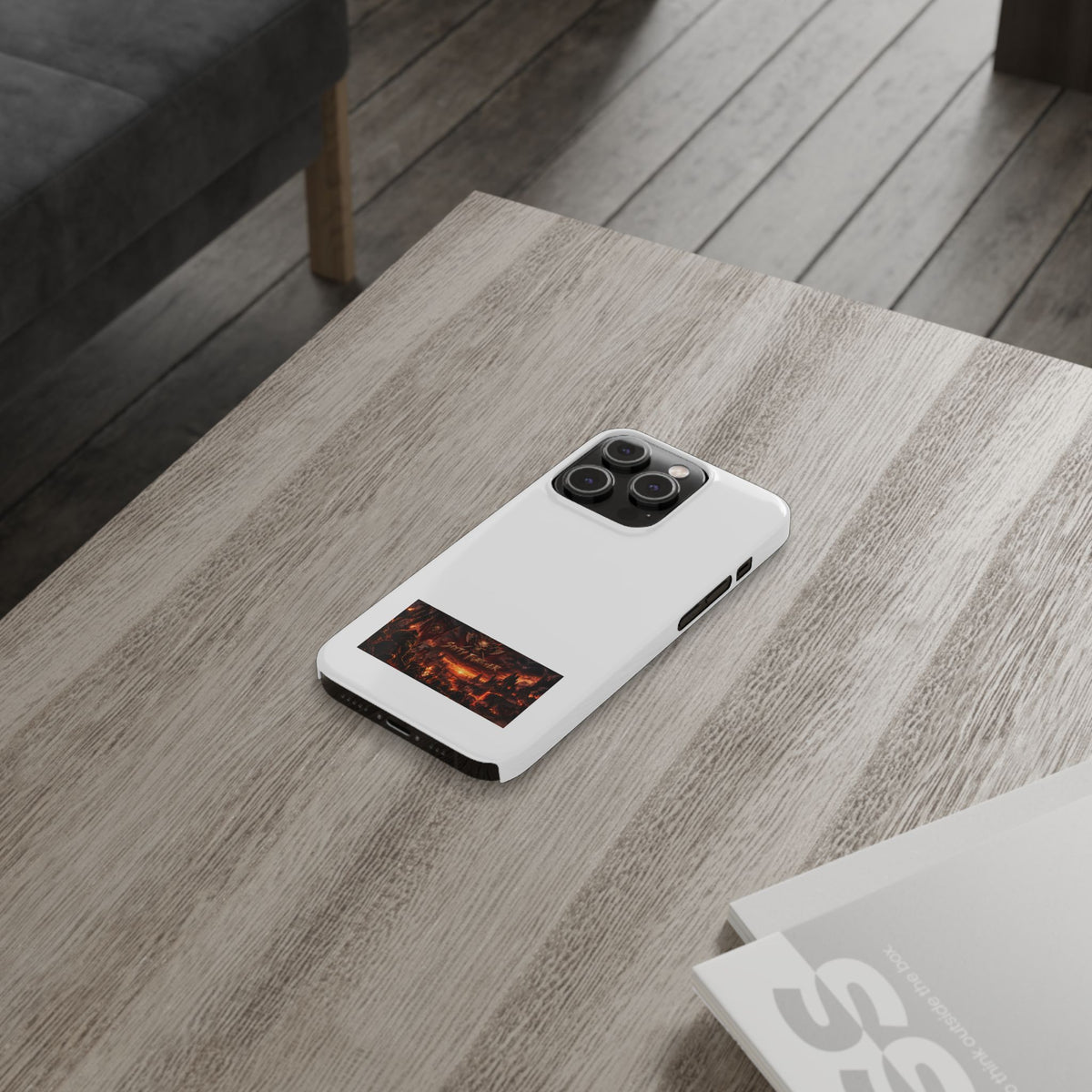 Slim Phone Case — Dark Fantasy Cityscape "Soft Panic" Design