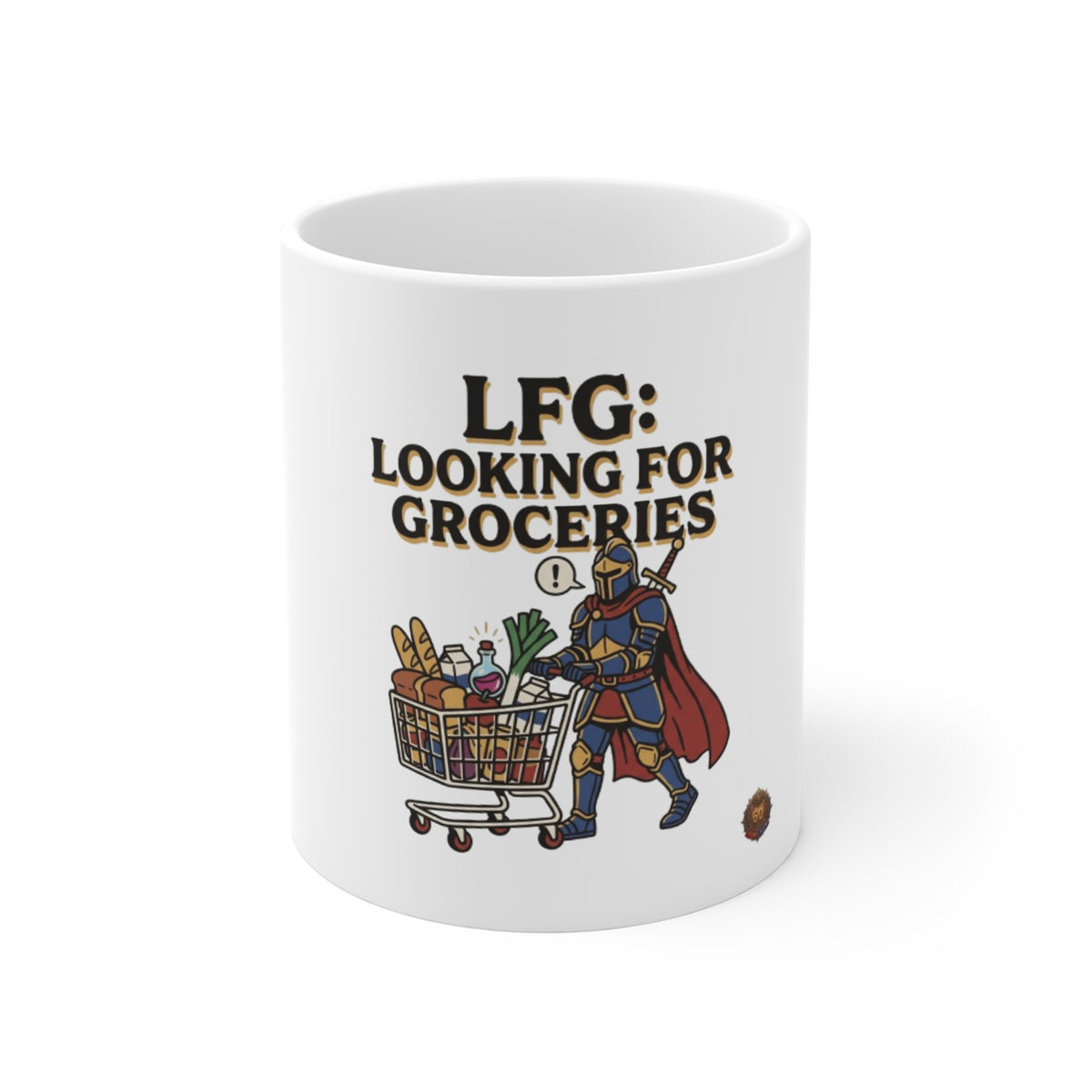 LFG: Looking For Groceries Mug — Funny Gamer Grocery Coffee Cup (11oz)
