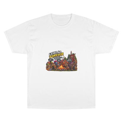 Level 60 Forever T-Shirt – Retro RPG Campfire Gamer Tee