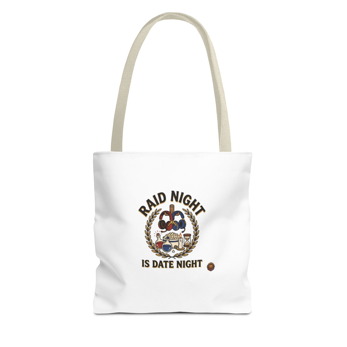 Raid Night Is Date Night Tote Bag — Military Police Themed Canvas Tote