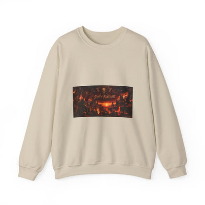 Crewneck Sweatshirt — Dark Fantasy 'Enjoy The Flames' Graphic