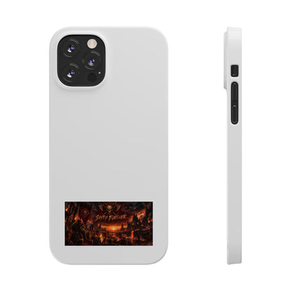 Slim Phone Case — Dark Fantasy Cityscape "Soft Panic" Design