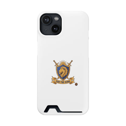 Lion Crest Phone Card Case — 'For The King' Slim Wallet Phone Case