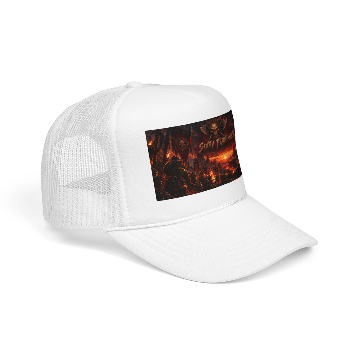 Foam Trucker Hat — Dark Fantasy 'Satanic' Apocalypse Graphic Cap