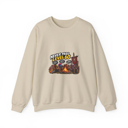 Never Pass Level 60 Crewneck Sweatshirt