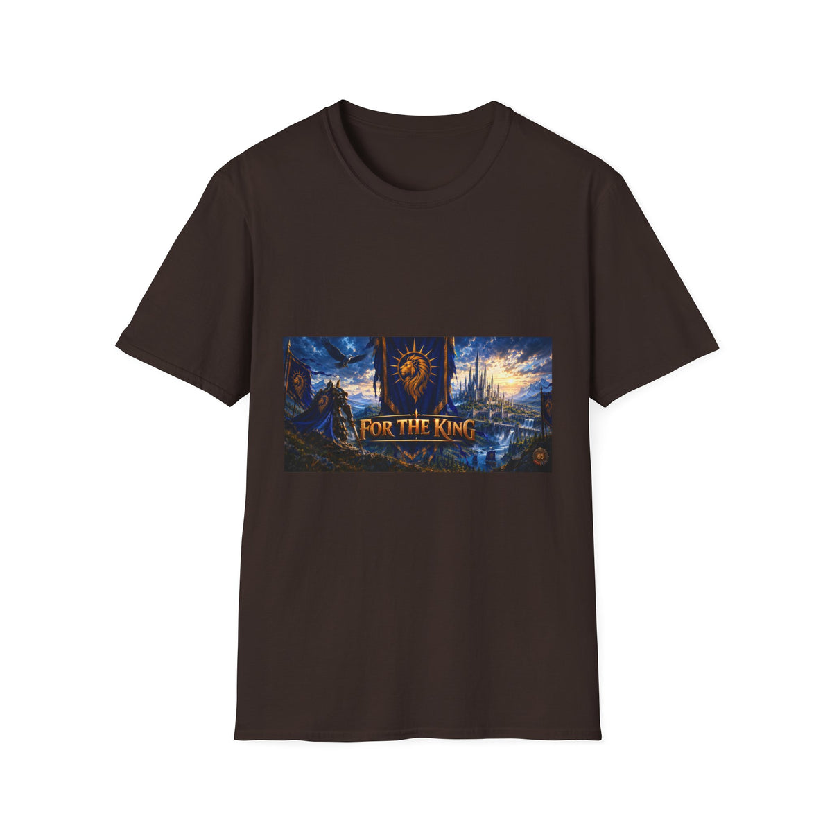 For The King Banner T-Shirt — Fantasy Banner Gaming Tee