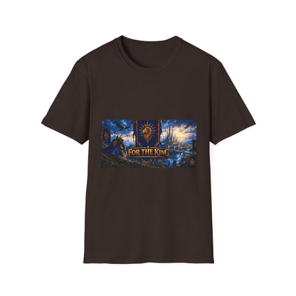 For The King Banner T-Shirt — Fantasy Banner Gaming Tee