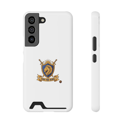 Lion Crest Phone Card Case — 'For The King' Slim Wallet Phone Case