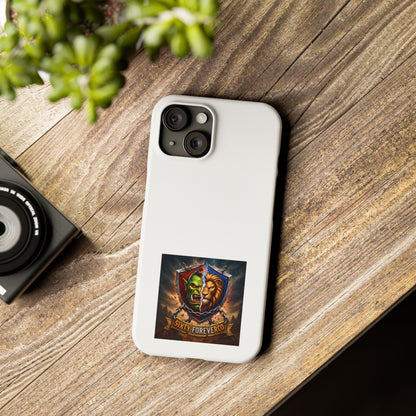 Slim Phone Case — Fantasy Shield Orc & Lion Crest "Sixty Forever"