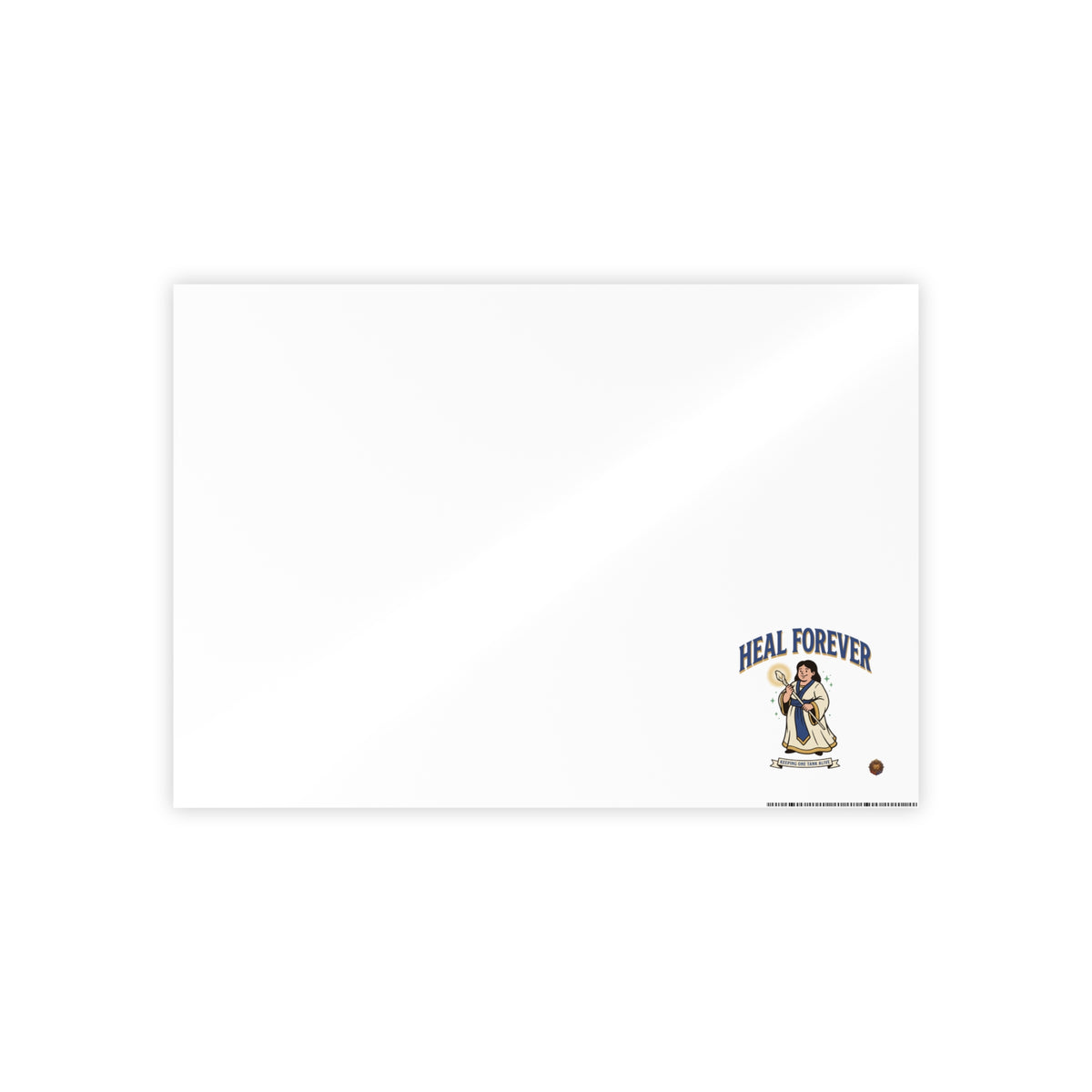 Gloss Poster — 'Heal Forever' Small Religious Art Print