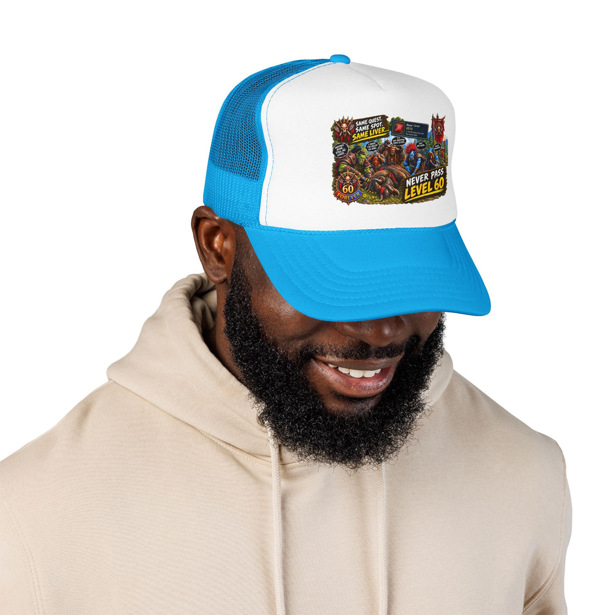 Red 'Til Dead Trucker Hat — Horror Zombie Foam Mesh Cap