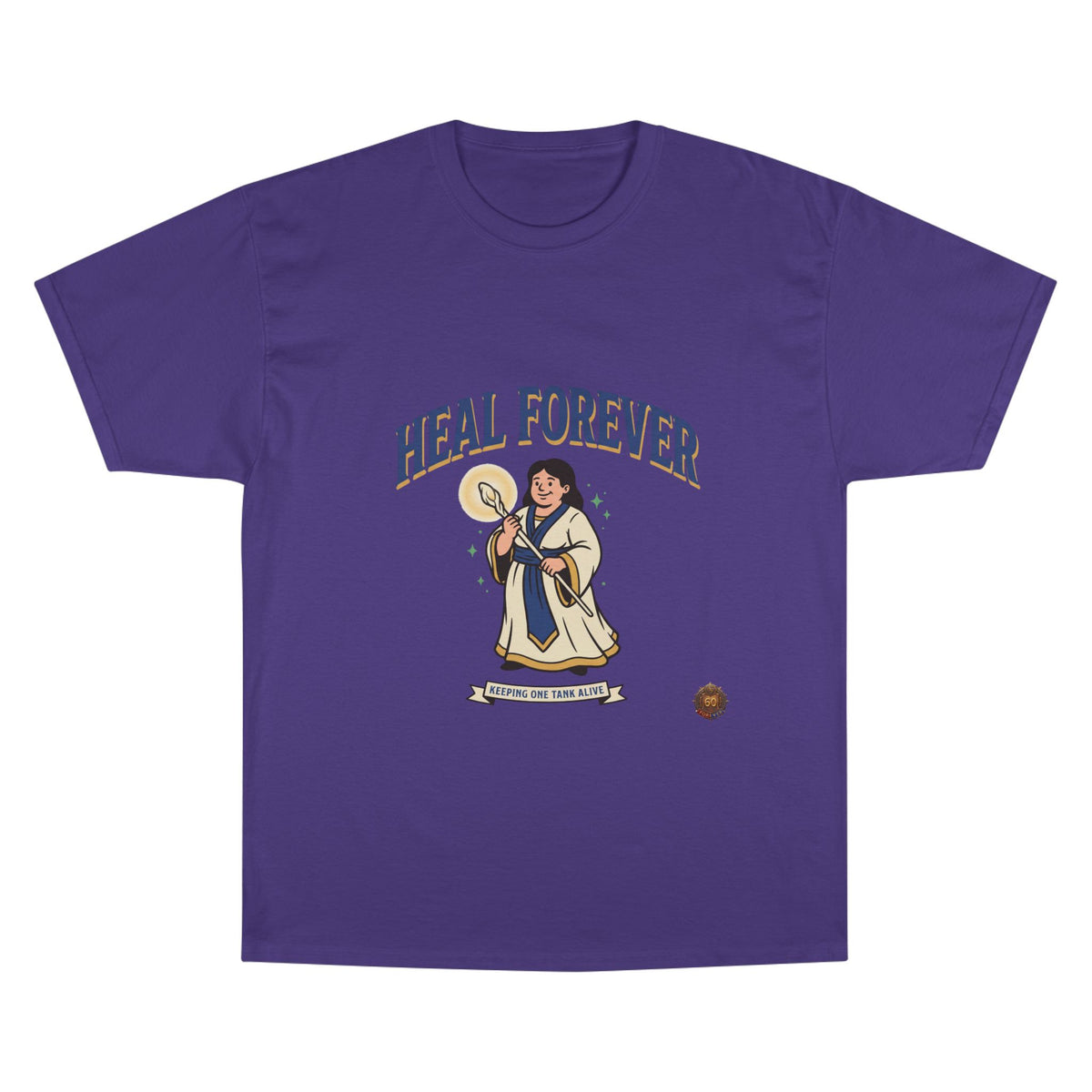 Heal Forever T-Shirt — Retro Saint Healing Graphic Tee