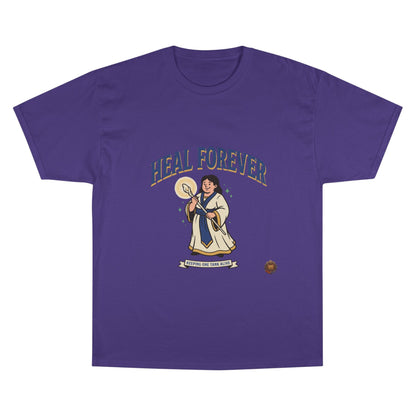 Heal Forever T-Shirt — Retro Saint Healing Graphic Tee