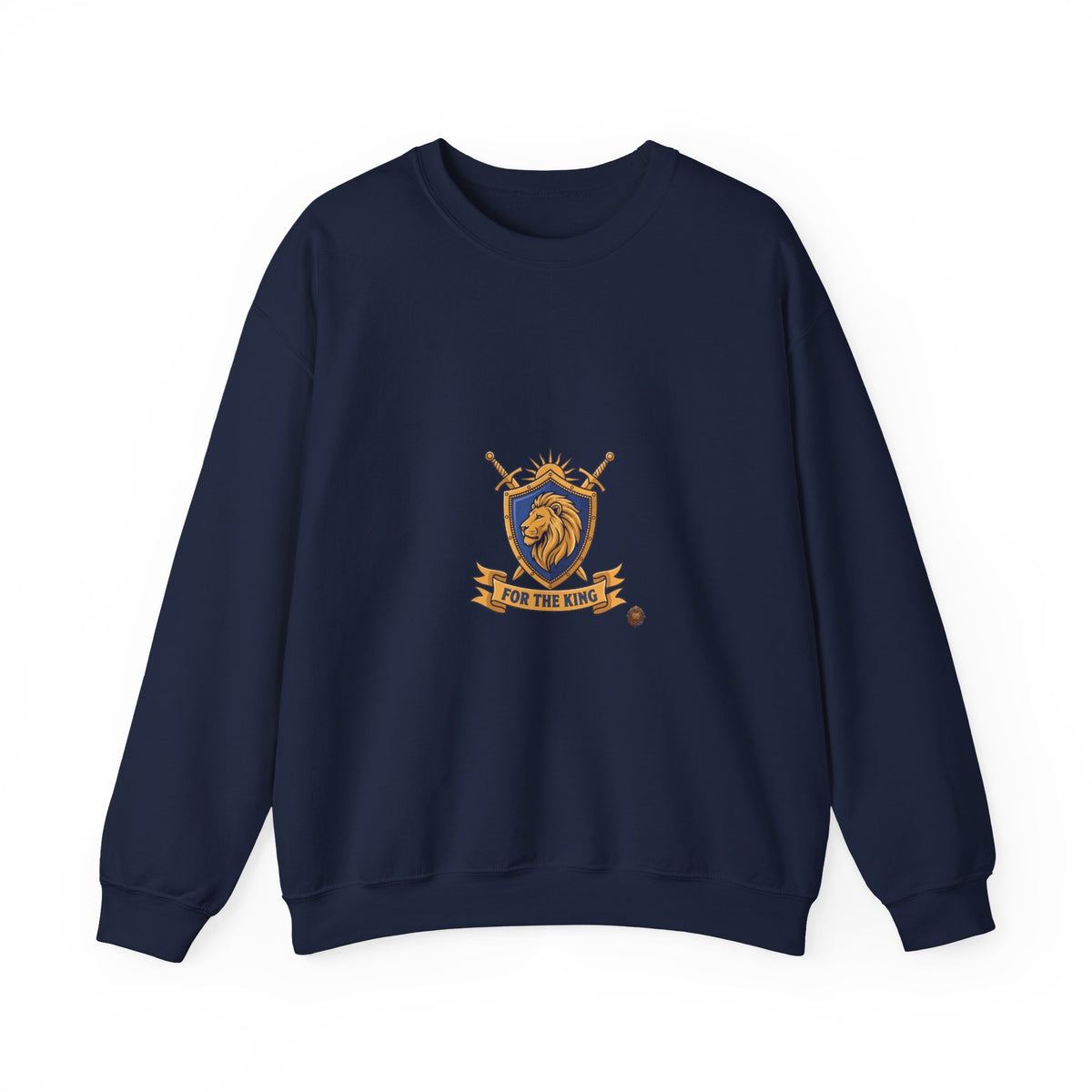 Lion Crest Crewneck Sweatshirt — Be the King Graphic