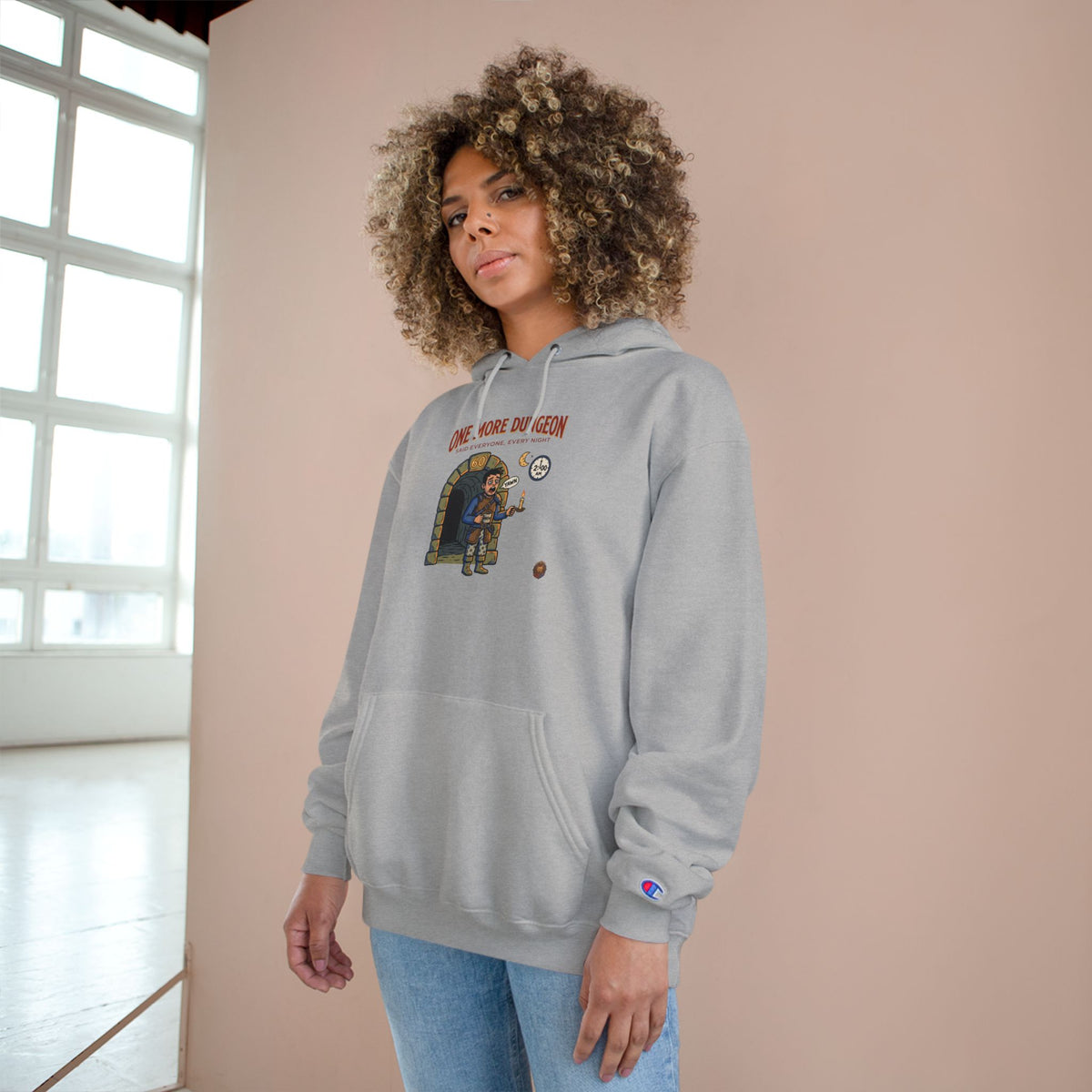 One More Dungeon Champion Hoodie — Gamer Dungeons & Dragons RPG Graphic Hoodie