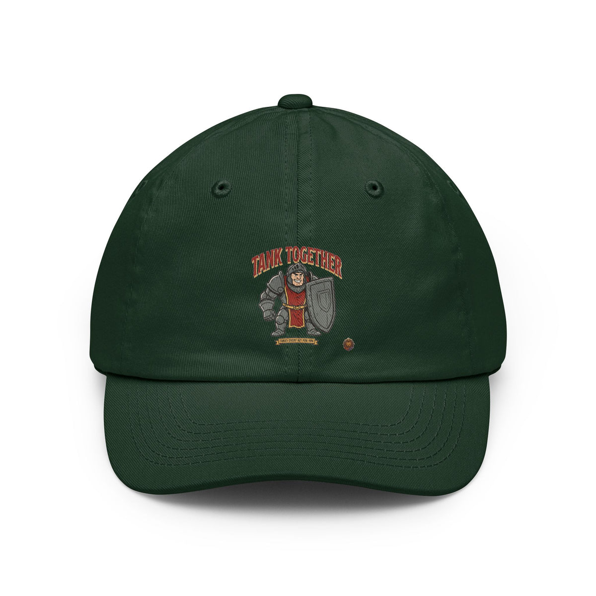 Think Together Dad Hat — Vintage Shield Emblem Baseball Cap