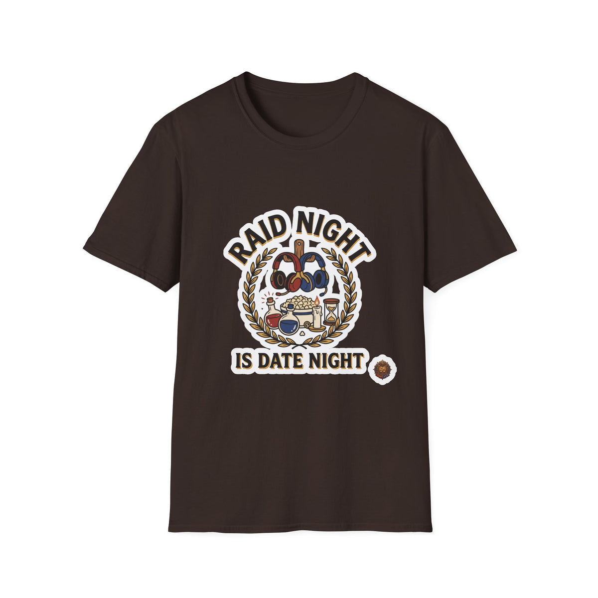T-Shirt — "Raid Night is Date Night" Retro Gaming Tee