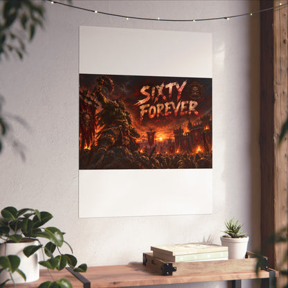 Sixty Forever War-Art Poster — Dark Fantasy Fine Art Print