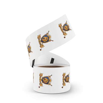 Round Sticker Roll — 'For The King' Lion Crest Label