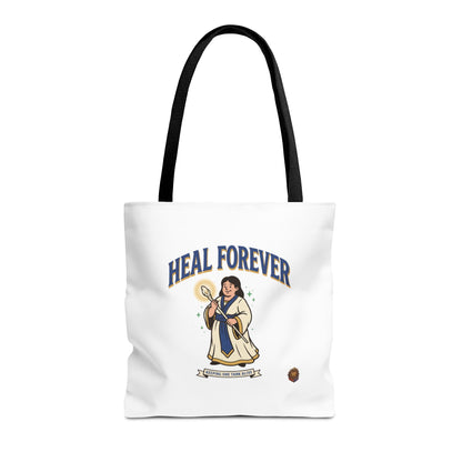 Heal Forever Tote Bag — Cute Cleric RPG Healing Illustration Tote
