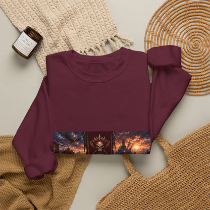 Crewneck Sweatshirt — Red Dead Scenic Game Logo Graphic