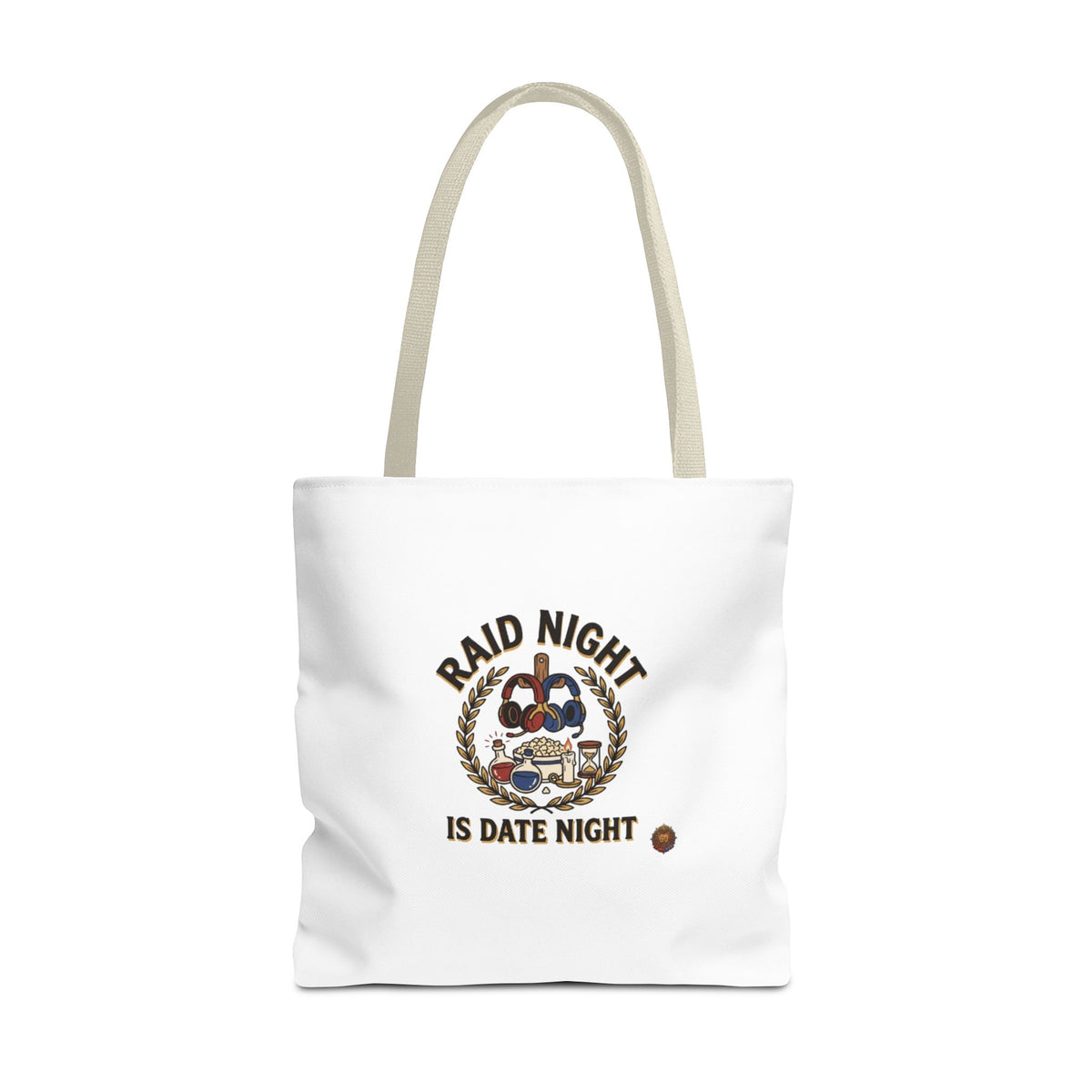 Raid Night Is Date Night Tote Bag — Military Police Themed Canvas Tote