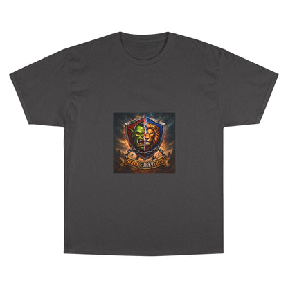 Champion T-Shirt - "Victory Forever" Fantasy Shield Gamer Tee